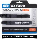 OXFORD Atlas B-Clip csomagtartó hevederek, 2 db, OXFORD (szürke, 17mm x 2m)