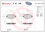 BREMBO fékbetét készlet P61 140