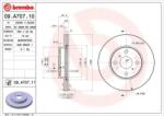 BREMBO Féktárcsa szellőző Ø255mm 09. A707.11