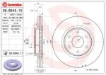BREMBO Féktárcsa szellőző Ø358mm 09. B545.11