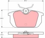 TRW fékbetét készlet, tárcsafék GDB466