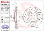 BREMBO fékkorong lyukasztás/belső hűtött Ø330mm 09. A448.21