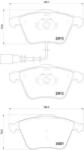 BREMBO fékbetét készlet P85 129X