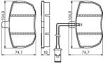 Bosch fékbetét készlet 0 986 494 535