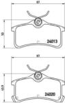 BREMBO fékbetét készlet, tárcsafék P83 084