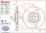 BREMBO Féktárcsa szellőző Ø349mm 09. C492.11