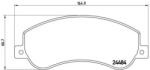 BREMBO fékbetét készlet, tárcsafék P24 064