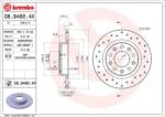 BREMBO féktárcsa perforált Ø264mm 08.9460. 4X