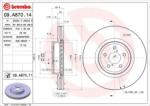 BREMBO Féktárcsa szellőző Ø316mm 09. A870.11
