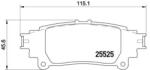 BREMBO fékbetét készlet, tárcsafék P83 132