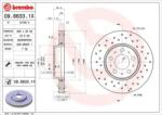 BREMBO fékkorong lyukasztás/belső hűtött Ø286mm 09.8633. 1X