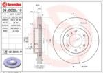 BREMBO Féktárcsa szellőző Ø332mm 09. B636.11