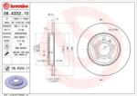 BREMBO Féktárcsa tömör Ø288mm 08. A332.11