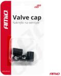 AMIO VALVE CAP - Fekete alumínium szelepsapkák 4 db