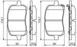 Bosch fékbetét készlet 0 986 494 306