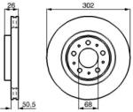 Bosch szellőző féktárcsa Ø302mm 0 986 478 454