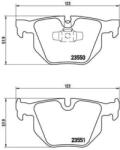 BREMBO fékbetét készlet, tárcsafék P06 039