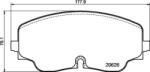 BREMBO fékbetét készlet, tárcsafék P85 193