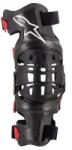 Alpinestars térdmerevítő BIONIC-10 CARBON, ALPINESTARS (fekete/piros, bal térd, M-es méret)