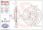 BREMBO féktárcsa perforált/belső hűtéses Ø330mm 09.9365. 2X