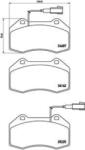 BREMBO fékbetét készlet, tárcsafék P23 139