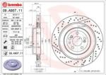 BREMBO fékkorong lyukasztás/belső hűtött Ø360mm 09. A907.11