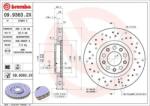 BREMBO fékkorong lyukasztás/belső hűtött Ø305mm 09.9363. 2X
