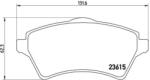BREMBO fékbetét készlet P44 011