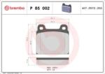 BREMBO fékbetét készlet, tárcsafék P85 002