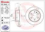 BREMBO Féktárcsa tömör Ø298mm 08. D045.11