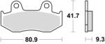 BRAKING fékbetétek, BRAKING (szinterezett keverék CM44) 2 db/csomag - runder - 6 520 Ft