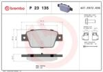 BREMBO fékbetét készlet P23 135