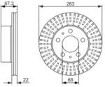 Bosch szellőző féktárcsa Ø263mm 0 986 479 480