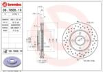 BREMBO fékkorong lyukasztás/belső hűtött Ø258mm 09.7806. 1x