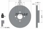 TEXTAR Féktárcsa szellőző Ø252mm 92148903