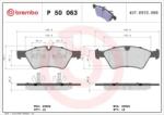 BREMBO fékbetét készlet, tárcsafék P50 063