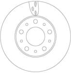 TRW Féktárcsa szellőző Ø280mm DF6918S