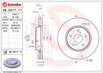 BREMBO Féktárcsa belső hűtés Ø299mm 09. D417.11
