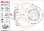 BREMBO Féktárcsa tömör Ø300mm 08. A734.11