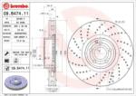BREMBO fékkorong lyukasztás/belső hűtött Ø360mm 09. B474.11