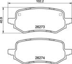 BREMBO féklemez -készlet, tárcsafék P 24 237