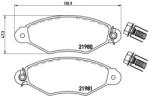 BREMBO fékbetét készlet, tárcsafék P61 098