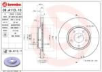 BREMBO Féktárcsa szellőző Ø296mm 09. A113.11