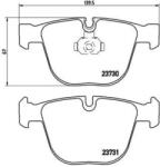 BREMBO fékbetét készlet, tárcsafék P06 026