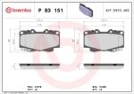 BREMBO fékbetét készlet, tárcsafék P83 151