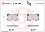 BREMBO fékbetét készlet, tárcsafék P56 089