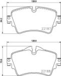 BREMBO fékbetét készlet, tárcsafék P06 092