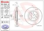 BREMBO Féktárcsa Ø296mm 09. C545.11