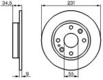 Bosch tömör féktárcsa Ø231mm 0 986 478 242
