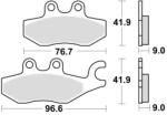 BRAKING fékbetétek, BRAKING (fémtartalmú keverék SM1) 2 db-os csomagban